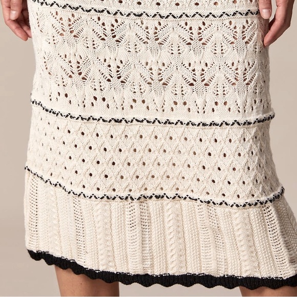 Crochet Eyelet See Through Midi Dress - Picture 7 of 10